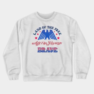 BRAVE ARETHA - LAND OF THE FREE Crewneck Sweatshirt